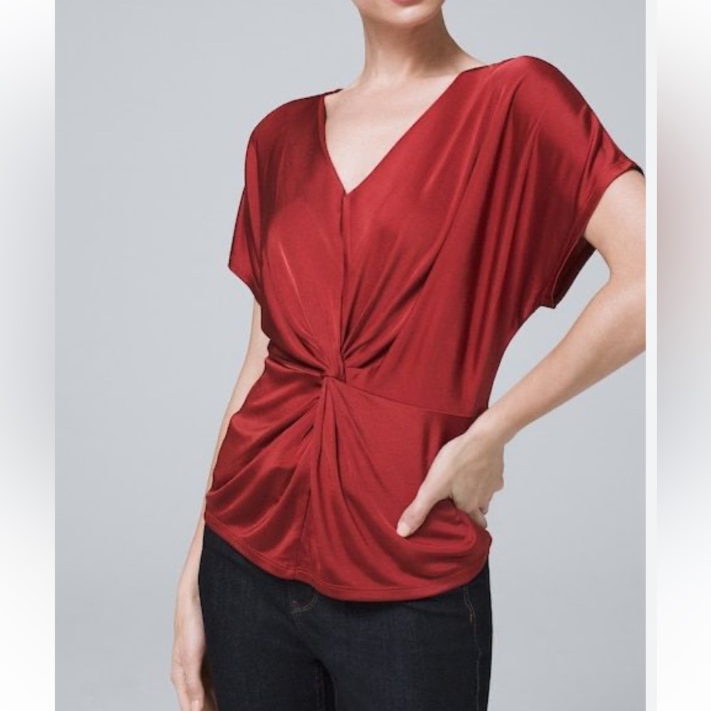White house black market twist front top